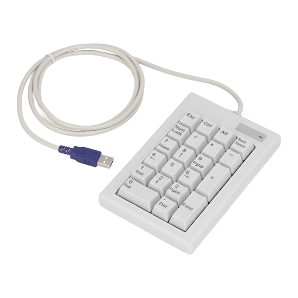 21 Key Numeric Keypad DC 5V Linear Action Switch Mini Kannettava USB numeronäppäimistö liukumattomilla jaloilla kannettaville pöytätietokoneille