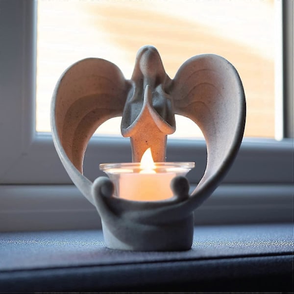 Engel Figurer Fyrfadslys Holder Zekai