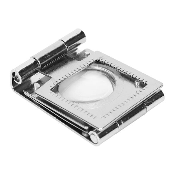 10X Mini Tre Folding Lup med Skala til Gravering DIY Håndværk