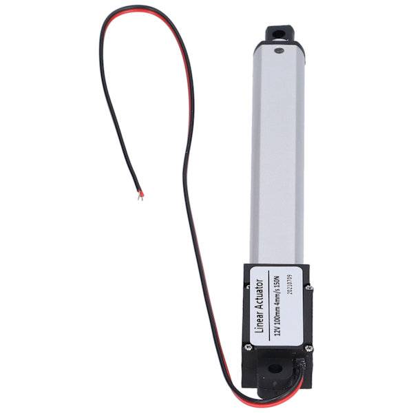 Lineaarinen toimilaite DC 12V 100mm sisäinen rajakytkin, hiljainen sähköinen mini lineaarinen toimilaite teollisuusmaatalouteen 4mm/s-150N