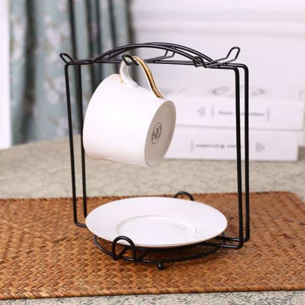 Tekopper Display Stand Anti Rust Kopper Holder Rustfritt stål tørkestativ for kopper tallerkener