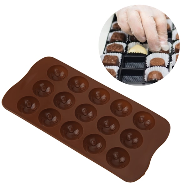 Kageform Ansigt Formet DIY Slik Chokolade Silikoneform Køkken Bage Tilbehør Ansigt