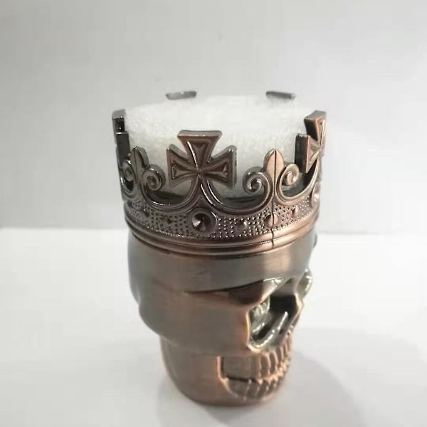 Metallikallo-mylly kruunulla yrtteille ja mausteille 45 mm