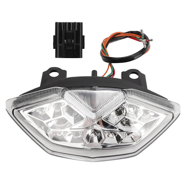 Motorcykel LED-bakljus IP67 Vattentät Hög ljusstyrka Blinkersersättning för Z1000 2010‑2013Transparent