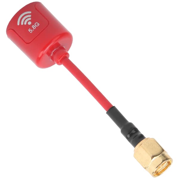 Professionel 5.8GHZ 2.8dbi Antenne Signalforstærkning Antenne Tilbehør til FPV Racing RC Drone Rød SMA