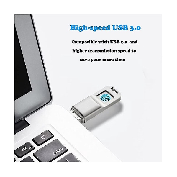 Fingeravtryck USB3.0 Flash Drive 32G Exakt Identifiering Sekretesshantering Nyckel USB Fingeravtryck Flash Drive-B8