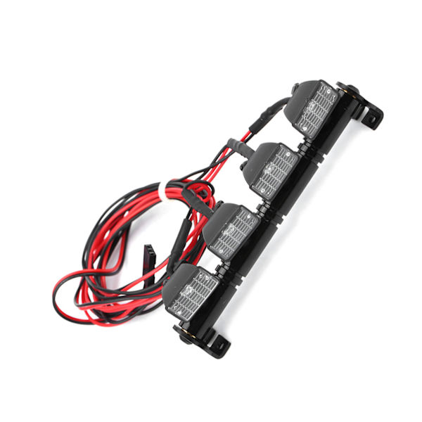 4 LED-valonauha, kattovalot, lamppu, lisävarusteosa Axial scx10 Traxxas trx‑4 RC-autoon (valkoinen)