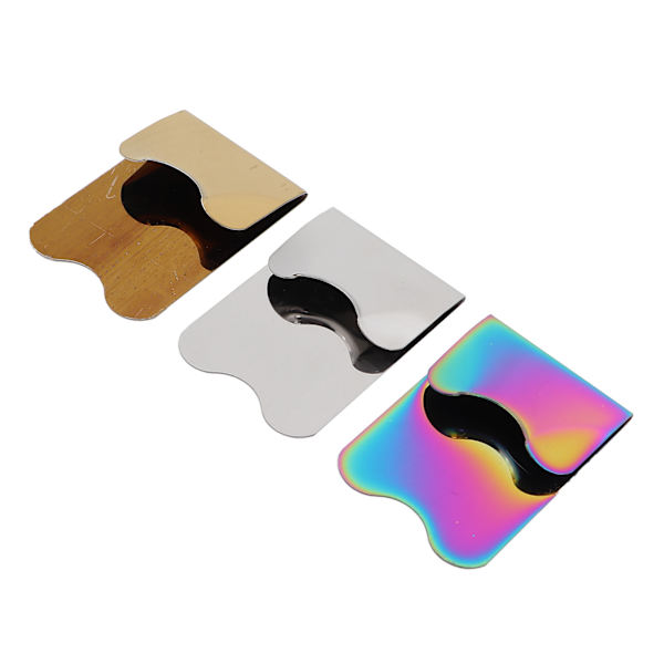 3 stk Rustfrit stål Negle Art skabelon Fransk Salon Fransk Negle Kantklipper Manicure Værktøj