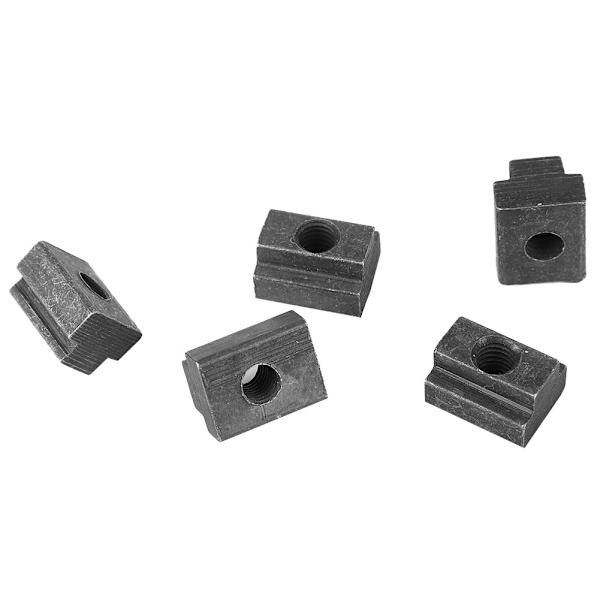 5 st Black Oxide Grade 8.8 Kolstål t slitsmutter T mutter gängad M6-gänga