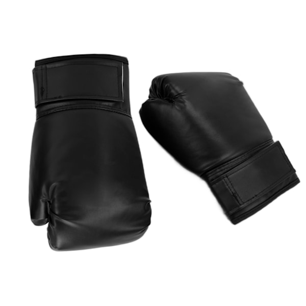 1 par unisex trening boksehansker gratis kamp Sanda Muay Thai boksehansker 10oz svart