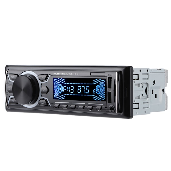 12V auton FM-radio Bluetooth-audiosoitin värikäs valo kaukosäädin tukee MP3/WMA/USB