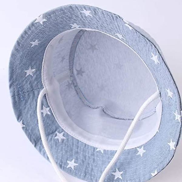 Baby flickor Barn 54 cm UV-skydd solhatt med UPF 50+ hopfällbar strandsolhatt