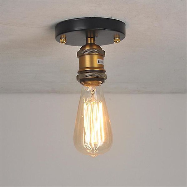 Vintage industriell messing taklampe for soverom stue loft gang