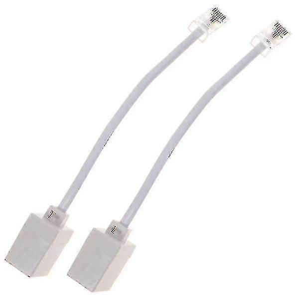 2kpl Rj11 - Rj45 -sovitin Puhelin Ethernet-sovittimeen Puhelin Ethernet-kaapeliin