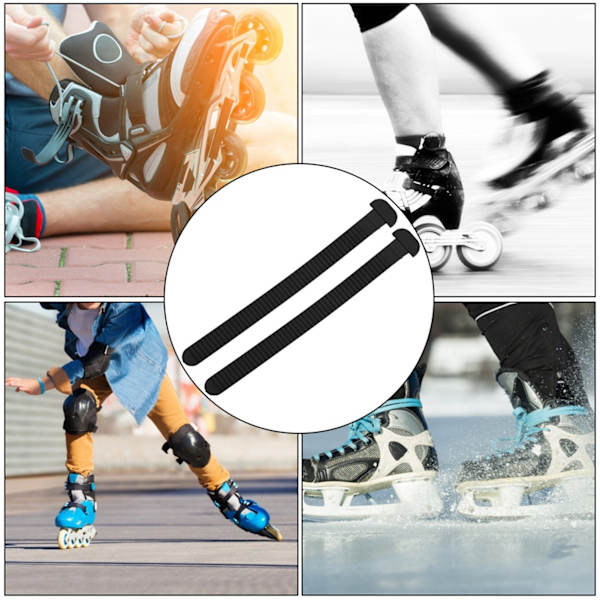 2 st Slalom Speed Skating Roller Skating Racing Shoes Energy Buckle Belt Fastener Strap Tillbehör