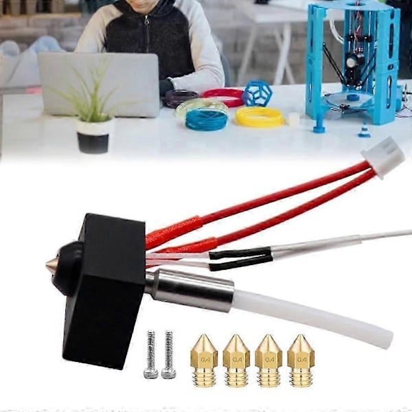 För Neptune 3 Plus/Pro Extruder Hotend Kit Mässingsmunstycke 3D-skrivartillbehör
