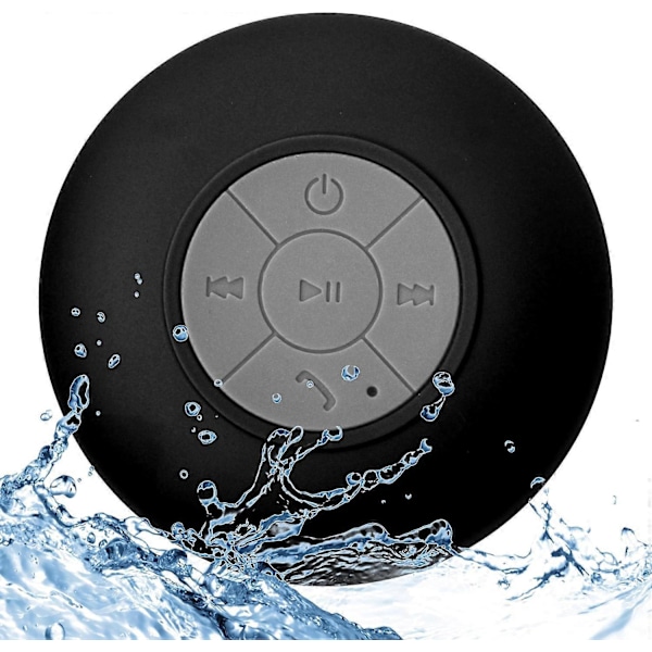 Duschhögtalare Bluetooth Vattentät Vattenresistent Handsfree Portabel Trådlös, Inbyggd Mikrofon