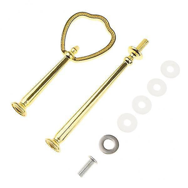 5 x 2-lags perler skjold top kage stand rack håndtag montering hardware stang guld