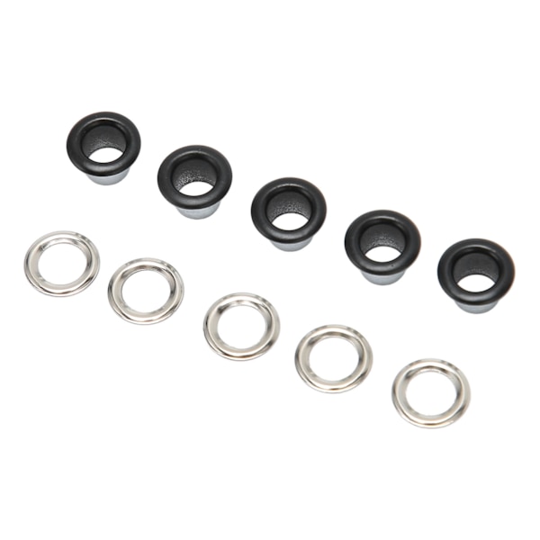 500 sett Grommet Kit 6 mm Rund Kobber Utsøkt Enkel å bruke Multi Purpose Eyelet Kit for Reparasjonsdekorasjon DIY Matt Black