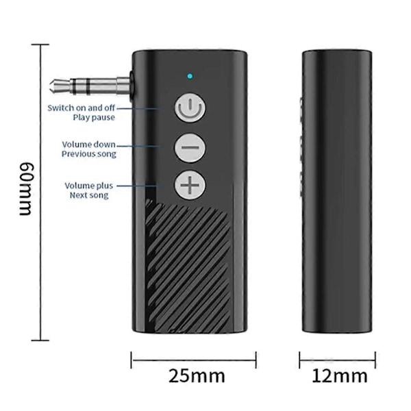 Bluetooth 5.3 Sändare Mottagare 3-I-1 USB Adapter Ljudmottagare