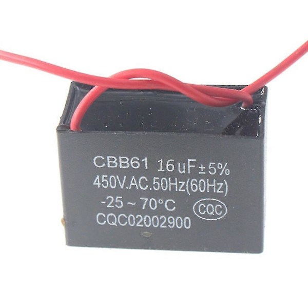 CBB61 Startkondensator 1UF-20UF Motorkondensator för Elmotor 16UF