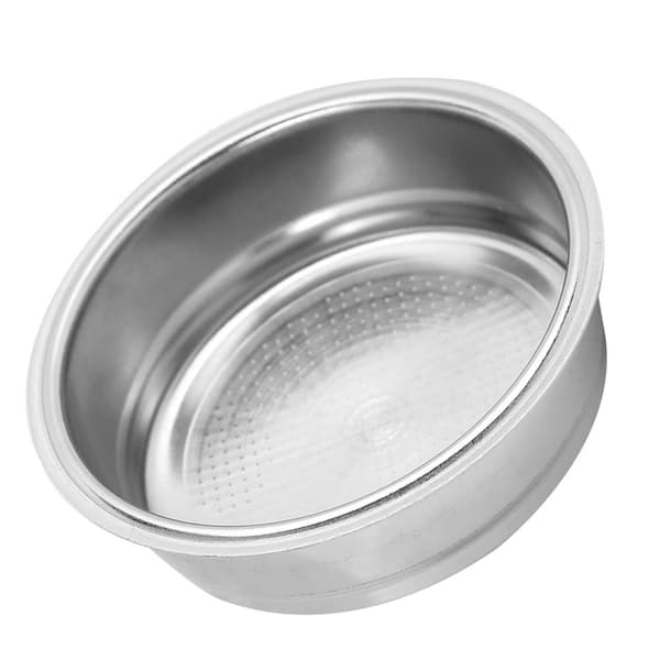 51 mm enkeltlags kaffemaskinefilter i rustfrit stål, si-skål, passer til DeLonghi