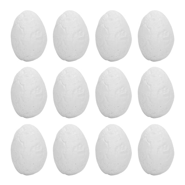 12 stk. simulerte DIY dinosaur-egg graveleker for barn, dinosaur-eggmodell, pedagogisk gave