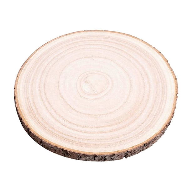 3 stk. 25-30 cm store træskiver til borddekorationer, træskiver