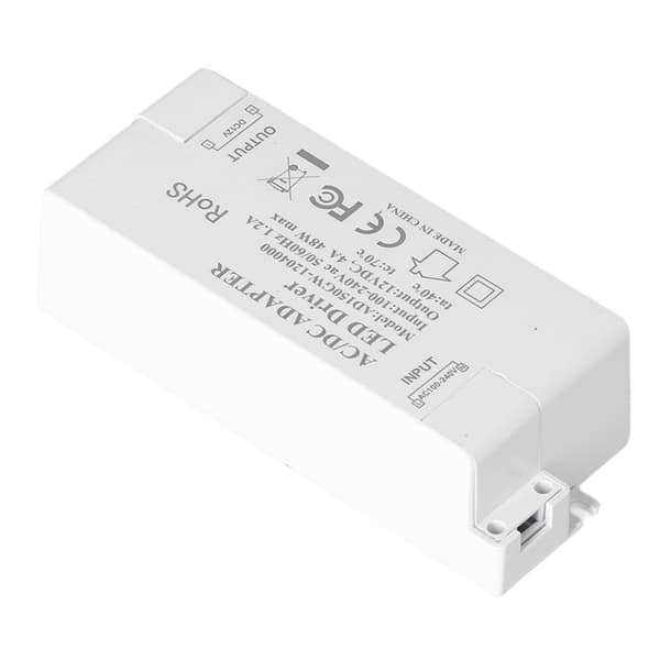 LED Driver DC12V 4A 48W LED Transformer Lampe Strømforsyning Transformer til Hjem AC100‑240V