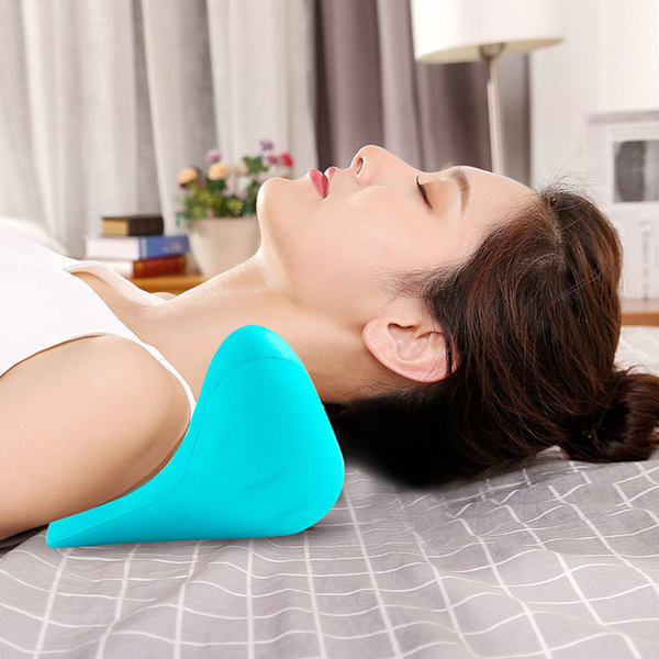 Ergonomisk nackeakupressur massagekudde för muskelavslappning och livmoderhalsdragning