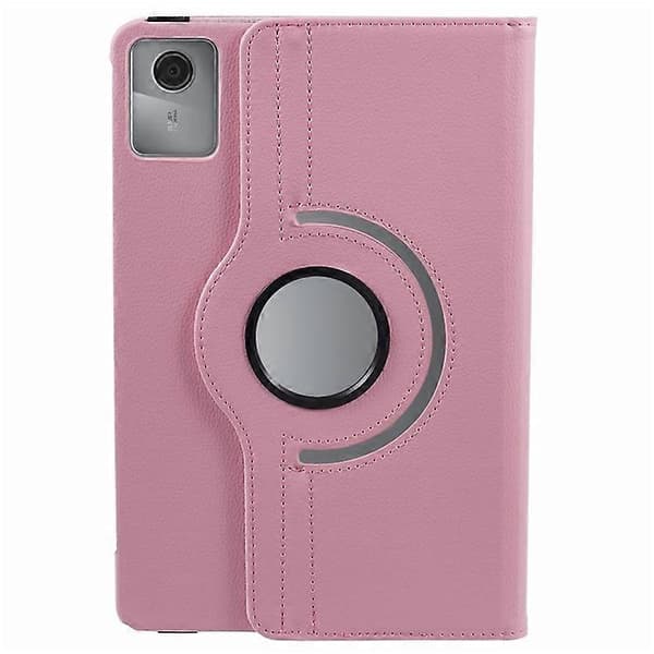 Compatible with Lenovo Tab M11 / Xiaoxin Pad 11 2024 Leather Case Rotating Stand Tablet Case Pink
