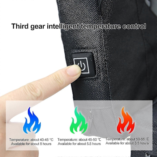 Sammenleggbar Oppvarmet Sittepute for Camping - Portabilitet, 3 Temperaturinnstillinger, Vanntett Materiale & Flerbruksbruk - Perfekt for Camping, Piknik