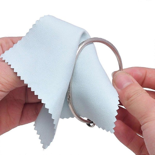 Kaksipuolinen korujen kiillotusliina 60mm 80mm 100mm kulta- ja hopeaesineiden puhdistustyökaluihin 10-30kpl Mikrokuitu 8x8cm30kplsekoitus