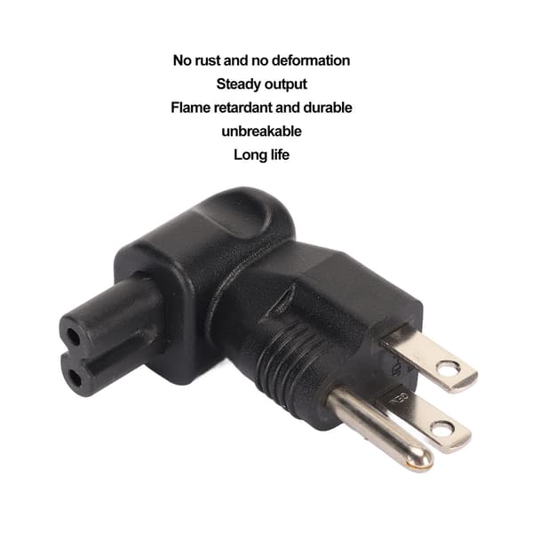 NEMA 5 15P til IEC320 C7 strømadapter Profesjonell hann til hunn datamaskin strømadapter US-plugg 125V