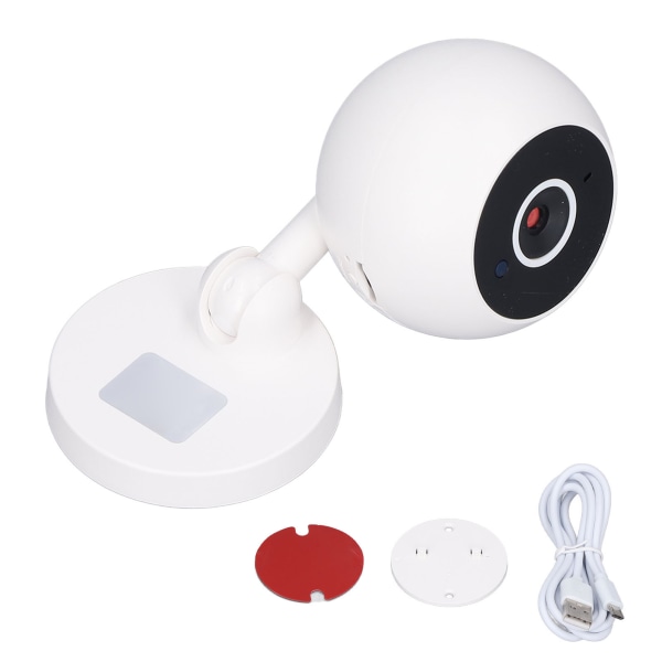 Trådlös inomhussäkerhetskamera Rörelsedetektering Fjärrvisning Night Vision Tvåvägs röstsamtal WiFi Baby Monitor