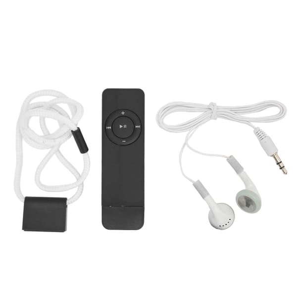 MP3-spiller Lossless Lyd Støtte Opptil 64GB Mini Musikkspiller for Studenter Løping Reise Svart