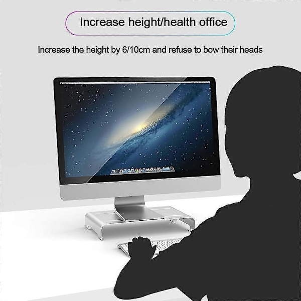 Bildskärmsstativ/ Skärmhöjare Ergonomisk tangentbordsförvaring Dator