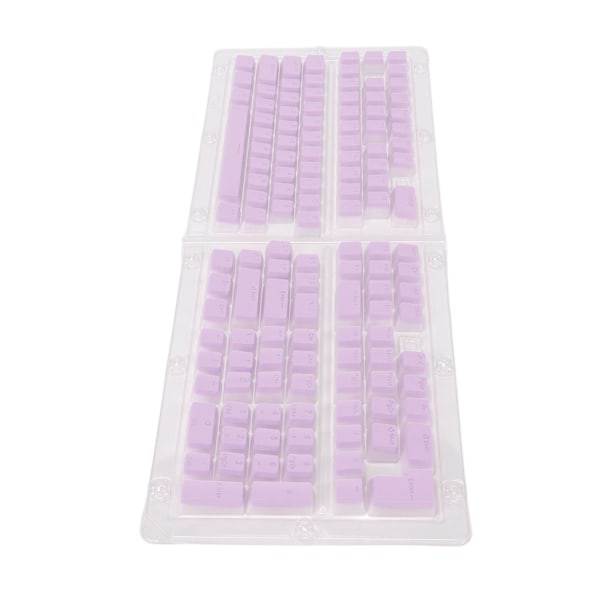 PBT Pudding Keycaps 129 Taster Translucent OEM Høyde Doubleshot Injeksjon DIY Keycaps For Mekaniske Tastaturer Lilla