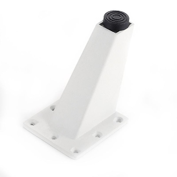 4 st Justerbara Möbelben i Metall Aluminiumlegering Förtjockade Ben Soffbord Sängbord Möbelben, Vit, 9,2 cm för Hemmabruk