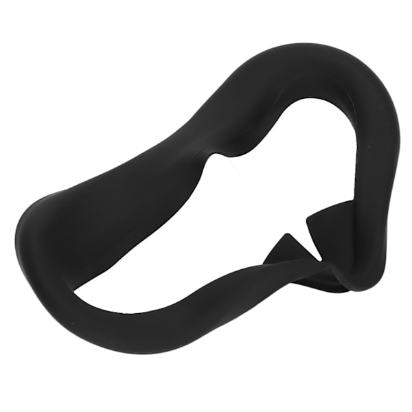 VR Silikonemaske Ansigtsdæksel Svedtæt vaskbar, lystæt standard øjenpude til Oculus Quest 2 VR GamingBlack