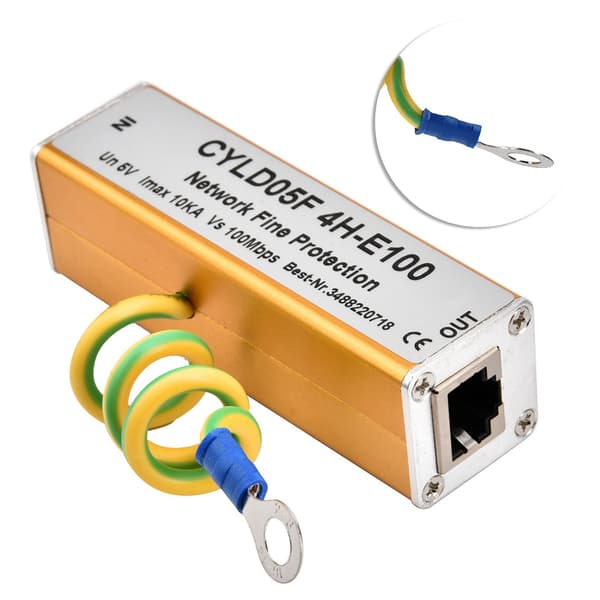 5V Ethernet-verkon ylijännitesuoja RJ45 RJ11 -sovitin