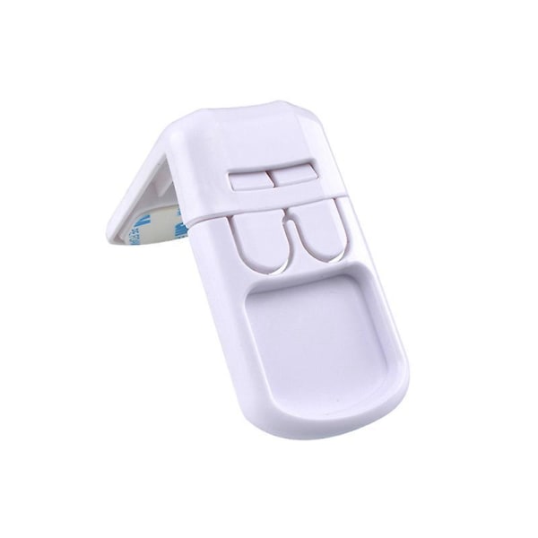 5-pack vita självhäftande säkerhetslås för skåp och lådor - Baby Barnsäkerhetslås
