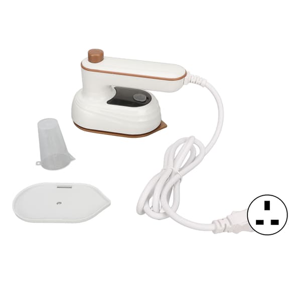 Mini strykjärn roterbart fällbart handtag termostat bärbart handhållet ångstrykjärn 110‑220V UK-kontakt