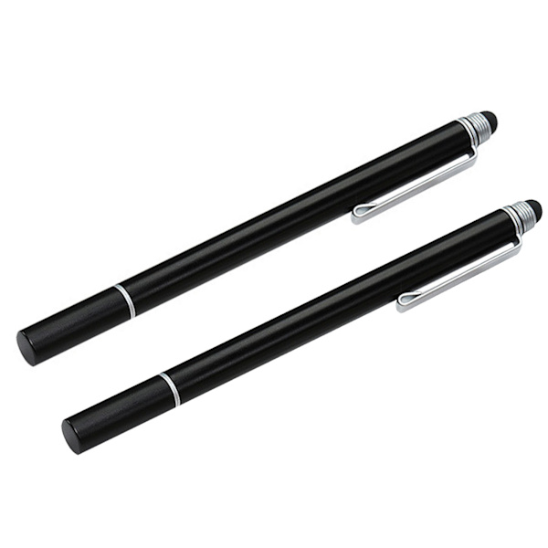 2 stk Kapacitiv pen Stylus 2 i 1 ledende plasthoved gennemsigtig sugekop Touchscreen smartphonetilbehør