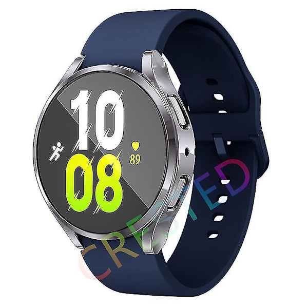 Samsung Galaxy Watch-rem i silikon, sportsrem for Watch 5/4/Pro 45mm, Watch4 Classic 46mm/42mm Galaxy Watch 5 40mm offisiell midnattsblå