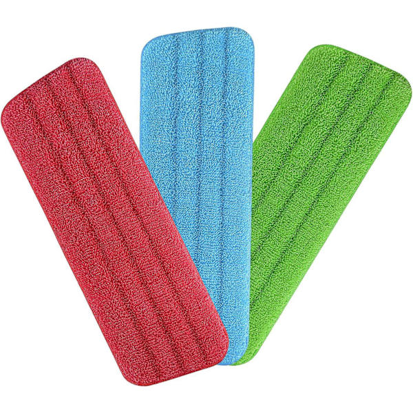 Cover för kvastmopp i mikrofiber - förpackning om 3 (40x14 cm)