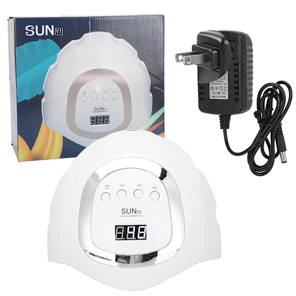 168W Neglelakk Tørketrommel Infrarød Induksjon UV Neglelampe 4 Gir Negleherdingsmaskin 100~240VUS Plugg