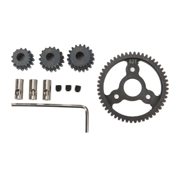 RC Metal Spur Gear Set Motor Pinion Gears Kit 52T 15T 17T 19T Traxxas Slash RC Autolle
