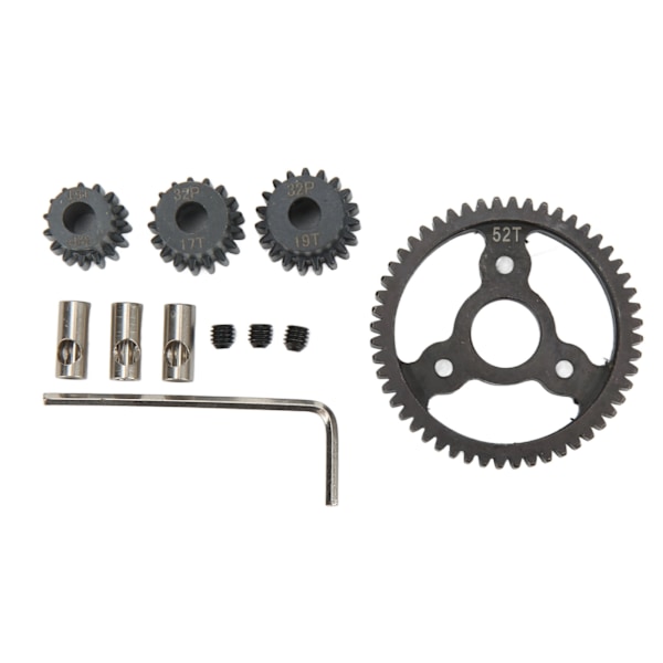 RC Metall Sporre Växel Set Motor Drev Växlar Kit 52T 15T 17T 19T för Traxxas Slash RC Bil