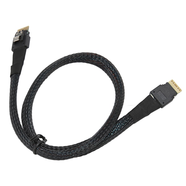 Slank SAS-kabel Opp til 12GBPS tinnbelagt kobber Fleksibel Stabil Safe Micro SATA-kabel for Desktop Chassis HDD 0,5 Meter / 1,6ft
